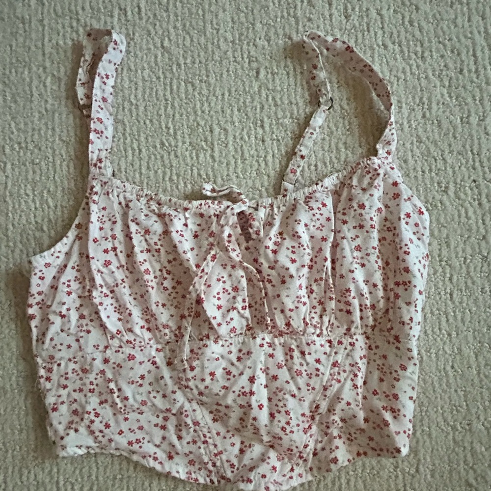Hollister floral crop top